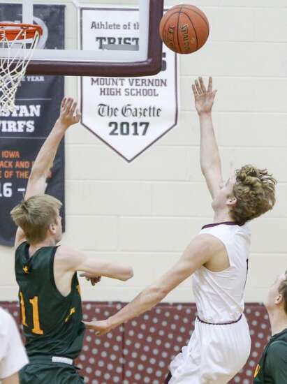 Photos: Dyersville Beckman vs. Mount Vernon, Iowa high school boys' basketball
