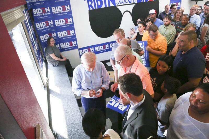 In Iowa City stop, Joe Biden promises to restore nation’s soul