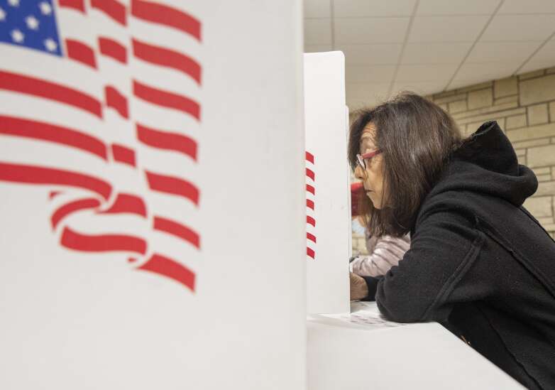 Photos: Voters cast ballots in northeast Cedar Rapids 