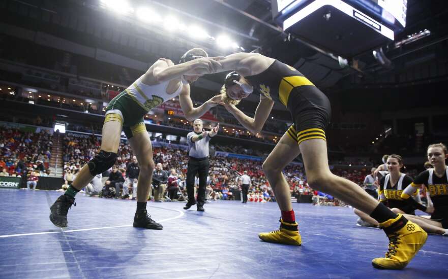 Photos: 2022 Class 3A Iowa high school wrestling state tournament Day 1