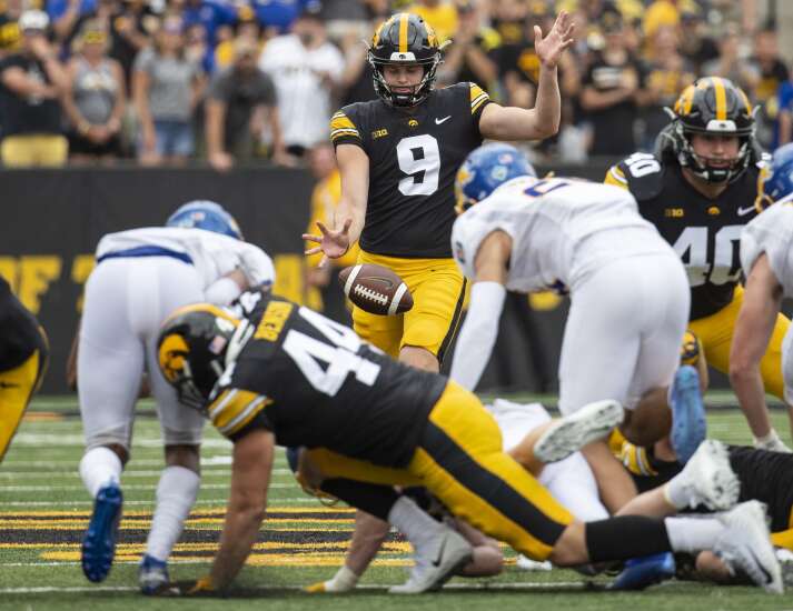 Besides AC/DC, some of Australia is coming to Iowa punter Tory Taylor
