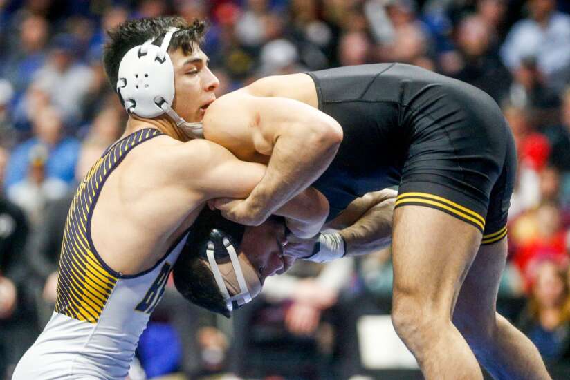 Iowa’s Real Woods places second at NCAA Division I Wrestling Championships