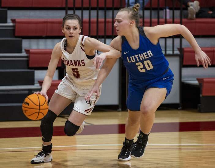 Photos: Luther College at Coe College women’s basketball