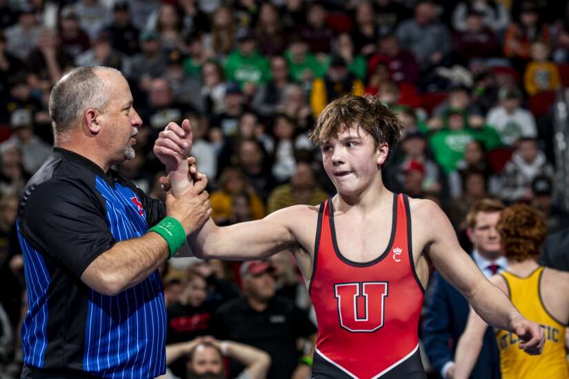 Union starts boys’ state wrestling finals with a pair of championships