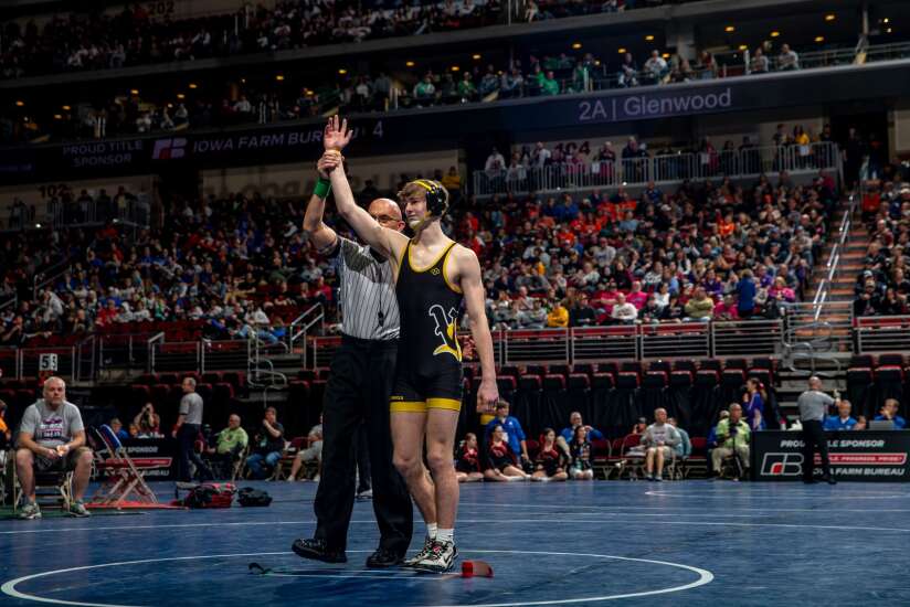 Photos: Day 1 of the 2023 Iowa Class 2A boys’ state wrestling tournament