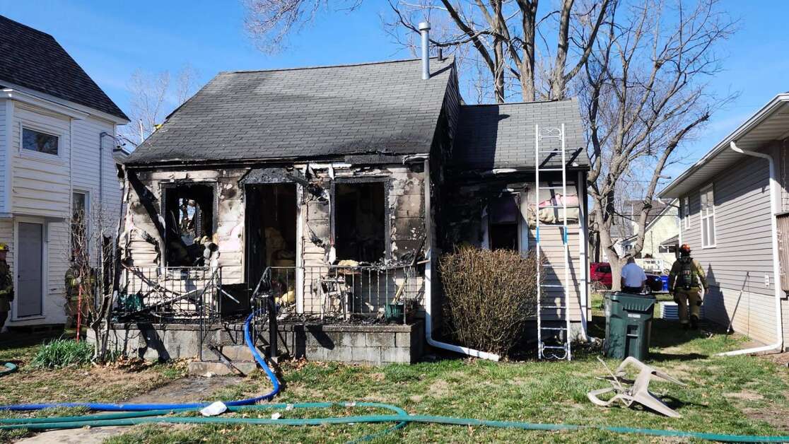 One person has died and another was injured in a fire at a fire in the 1200 block of N Street SW in Cedar Rapids on Tuesday. (Cedar Rapids Fire Department)