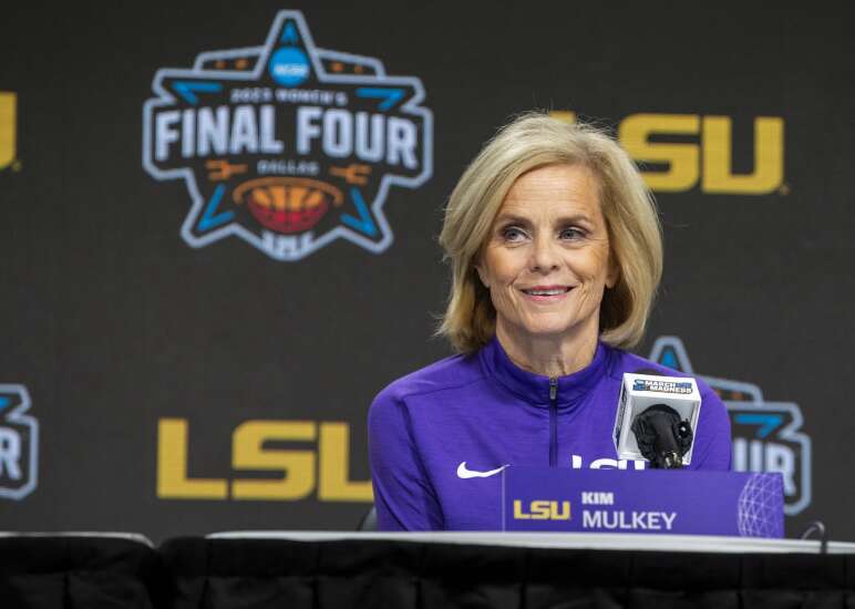 Like much of America, Kim Mulkey has her eyes squarely on Caitlin Clark
