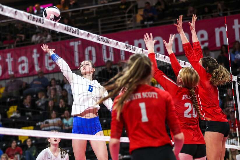 Photos: Clear Creek Amana vs. North Scott in 4A Iowa state volleyball semifinals