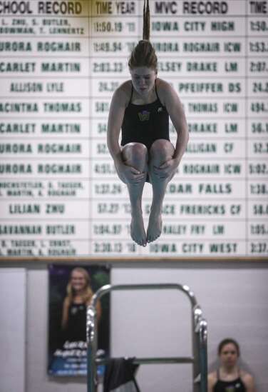 Iowa City West No. 1-seed diver Samantha Klein excited for state meet after staying home sick last year