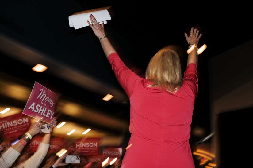 Photos: Hinson rallies in Cedar Rapids on Election Night