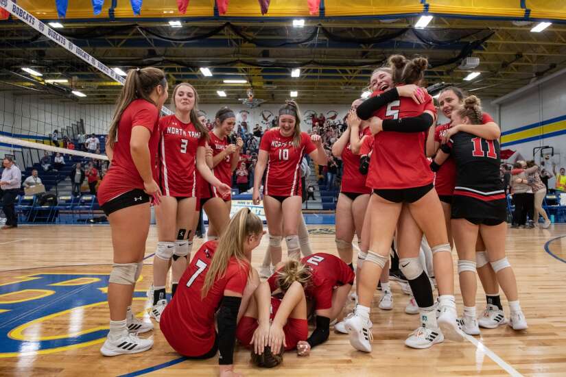 North Tama trips Lisbon, returns to state volleyball
