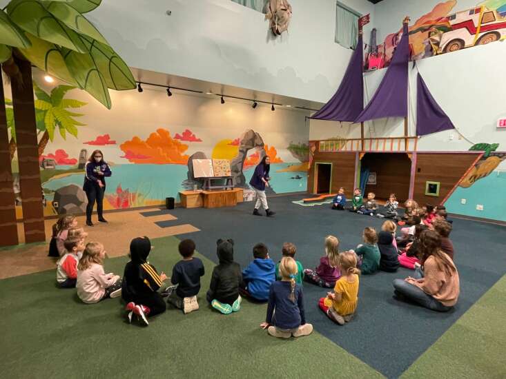 Kindergarten students experience the power of storytelling