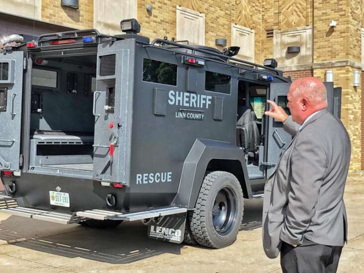 Armored vehicle joins Linn County Sheriff’s Office arsenal