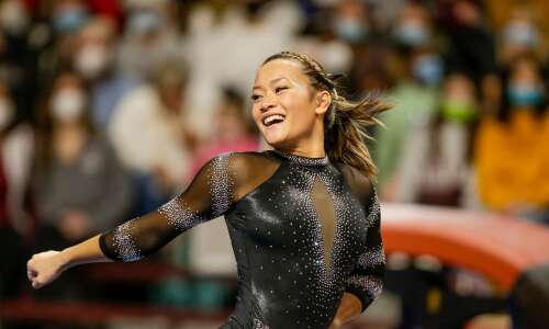 Love of gymnastics has returned for Iowa’s Adeline Kenlin