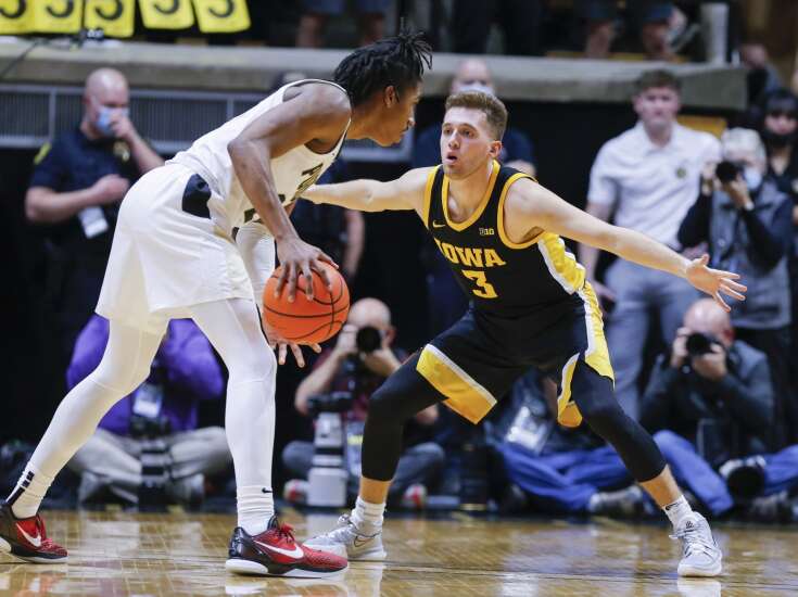 Photos: Iowa men’s basketball at Purdue