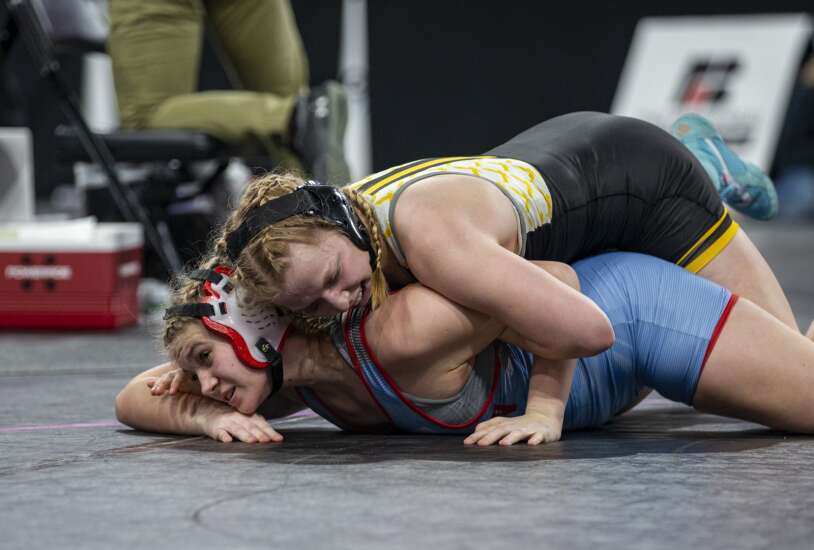 Photos: 2023 Iowa girls’ state wrestling day 1, morning session