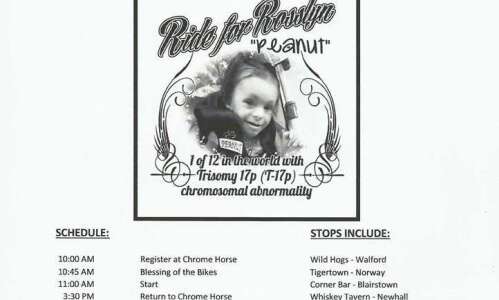 Anamosa motorcycle club rides for girl with rare disease