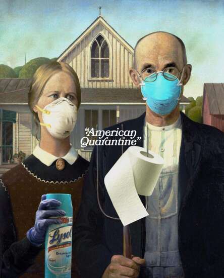 ‘Seriously Funny’: Cedar Rapids Museum of Art shows parodies of Grant Wood’s iconic painting