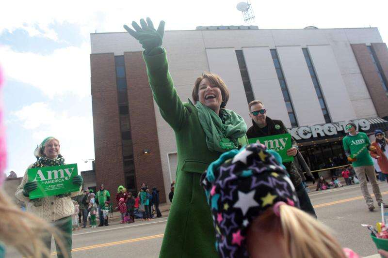 Presidential hopeful Sen. Amy Klobuchar in Cedar Rapids promises to usher America across river of divides
