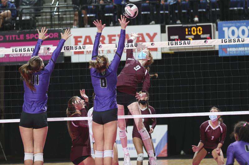 Photos: Iowa City Liberty vs. West Des Moines Dowling, Iowa Class 5A state volleyball tournament semifinals