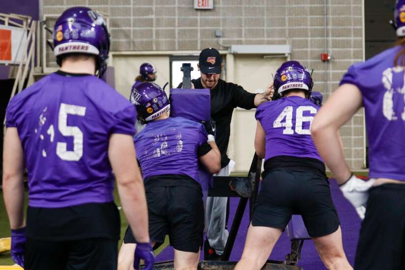 Drew Tate returns to state of Iowa as UNI tight ends coach with big career goals