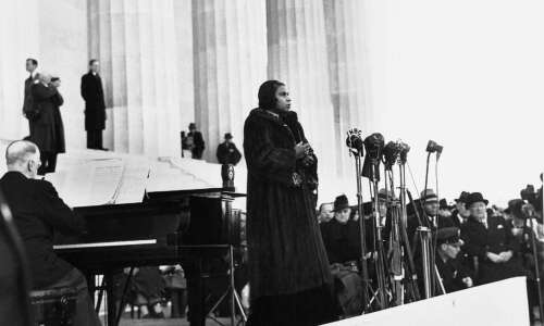 Famed contralto Marian Anderson toured Iowa