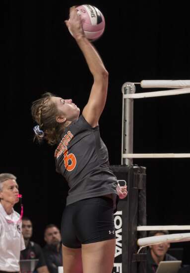 Photos: Sergeant Bluff-Luton vs. Sheldon in Iowa high school state volleyball tournament