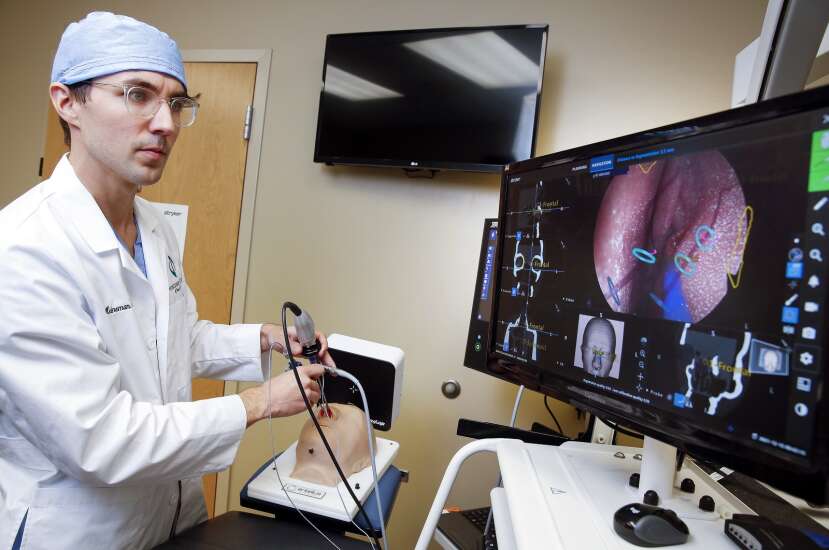 PCI in Cedar Rapids using augmented reality system for ENT surgeries 