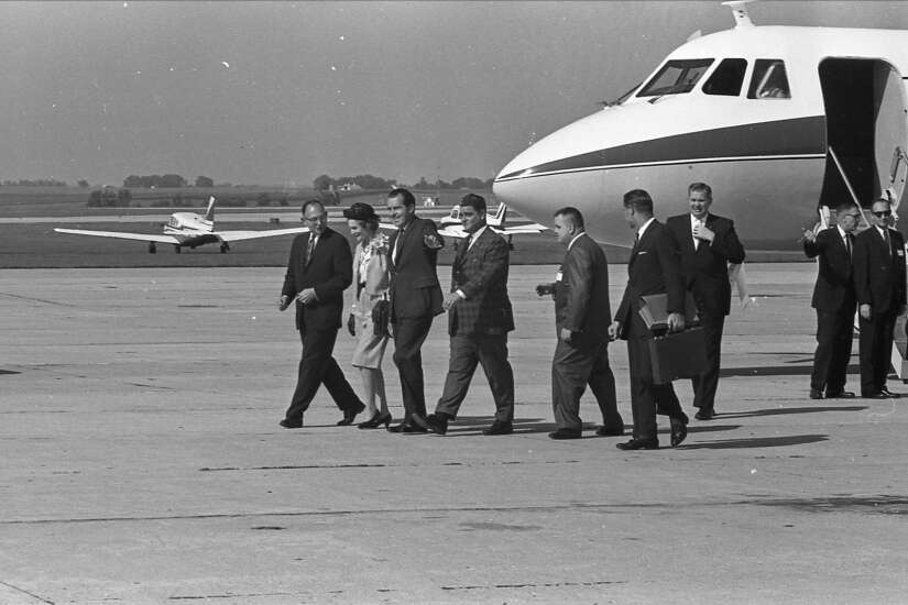 Time Machine: Dwight Eisenhower and Richard Nixon visit West Branch