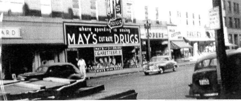 History Happenings: Century-old May’s Drug building headed for wrecking ball