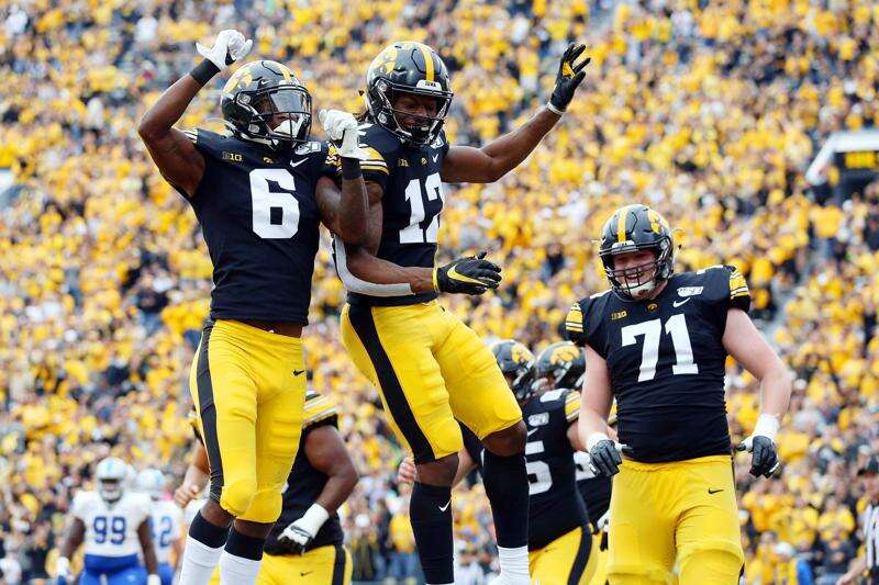 Brandon Smith and Ihmir Smith-Marsette work to be rare Iowa receivers picked in NFL draft