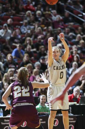 Photos: Cascade vs. Denver, Iowa Class 2A girls’ state basketball quarterfinals