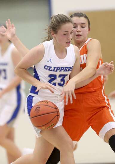 Photos: Clear Creek Amana vs. Solon, Iowa high school girls' basketball