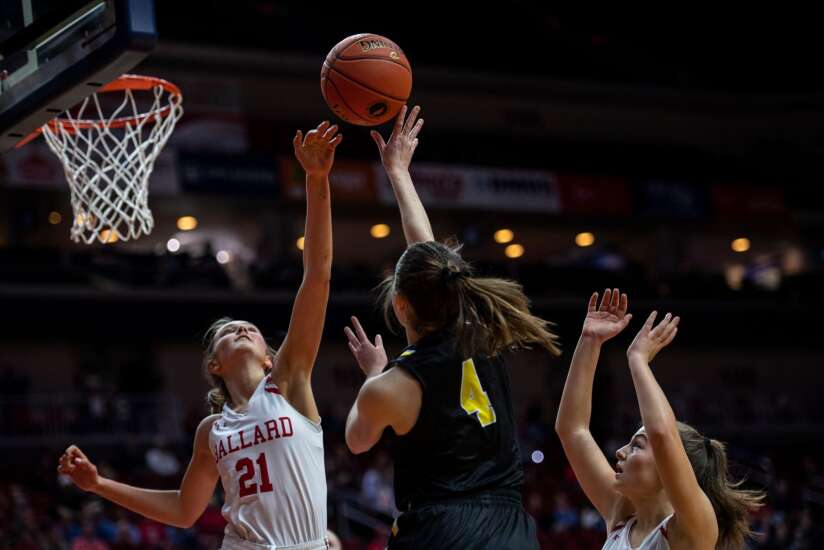 Photos: Center Point-Urbana vs. Ballard in Class 3A Iowa high school girls’ state basketball quarterfinals