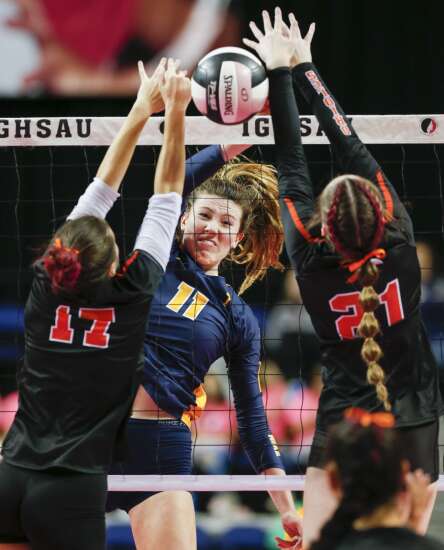 Photos: Burlington Notre Dame vs. Springville in Class 1A Iowa high school state volleyball championship