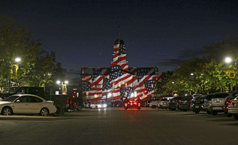 Gallery: A monumental ‘Light Art Grand Tour USA’ gives Iowa City a tour of America in light