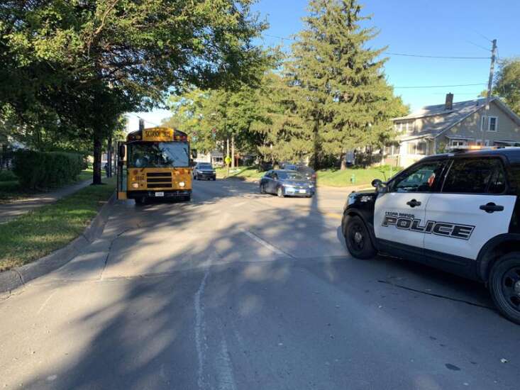 Cedar Rapids school bus hits teen, who is in serious condition