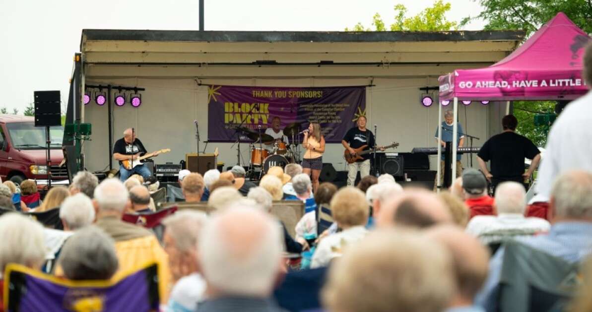 The University of Northern Iowa’s Gallagher Bluedorn Block Party series, seen here in 2022, returns for the third time this year with free neighborhood concerts across Waterloo and Cedar Falls. (University of Northern Iowa)