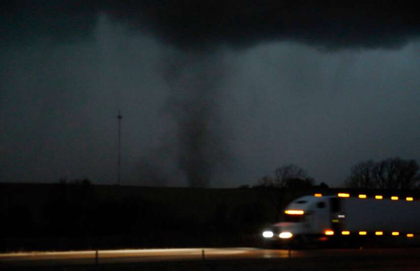 12 tornadoes struck Iowa with Wednesday’s storms, National Weather Service says