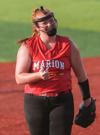 Photos: Marion vs. Benton Community, Iowa high school softball