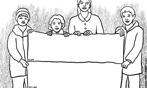 Coloring page: Stand in solidarity with Ukraine