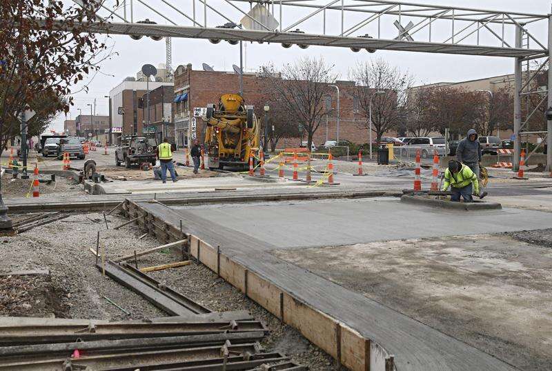 Downtown Cedar Rapids road work prepares for railroad ‘quiet zone’