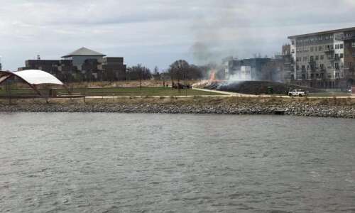 City of Cedar Rapids controlled burns along riverfront this week…