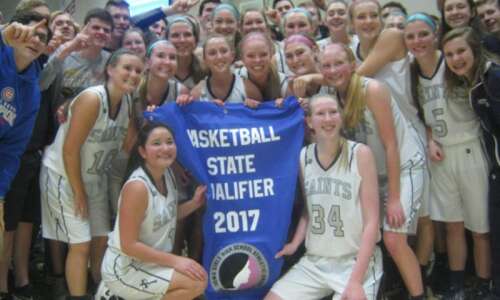 Basket, steal by freshman Caitlynn Daniels sends Cedar Rapids Xavier to state