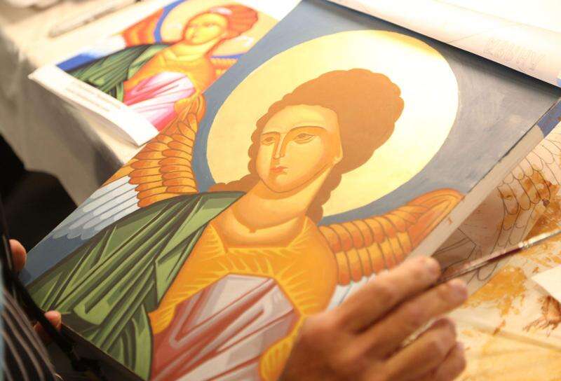 His art is a way of ‘meeting with the divine,’ iconographer says