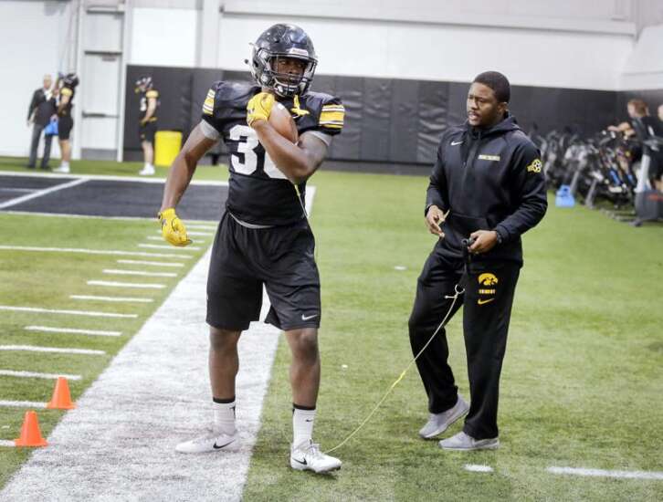 Iowa might have enough running backs for a S.W.A.T. team
