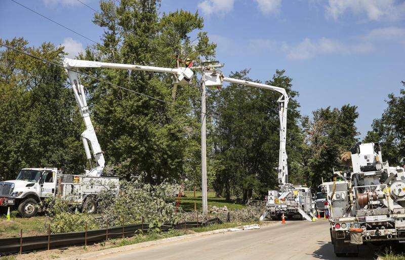 More than half of Alliant’s customers have power in Linn County heading into Sunday evening