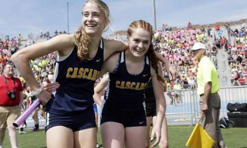 Cascade girls take 800 relay with freshman anchor