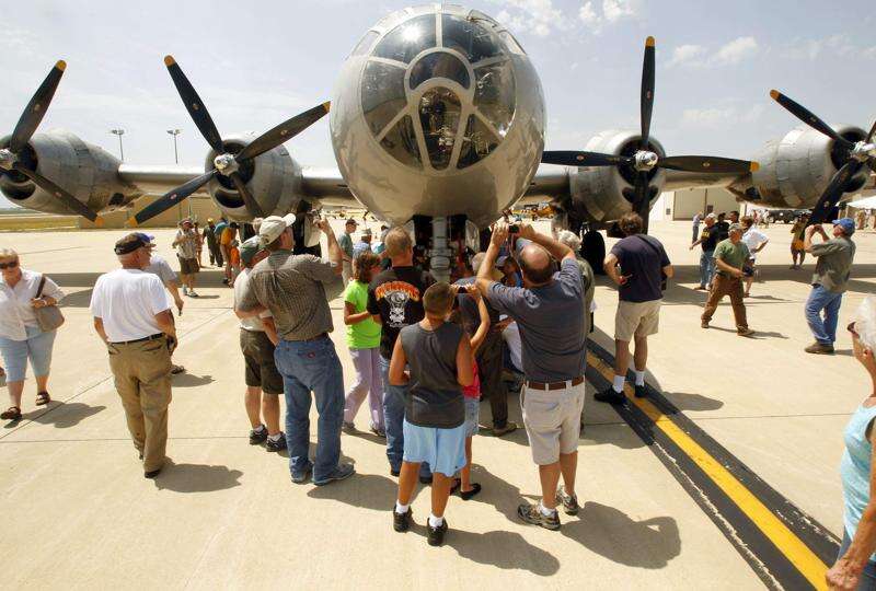 B-29 bomber touring Eastern Iowa