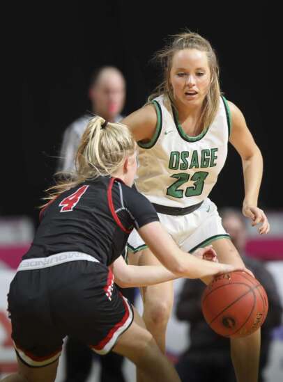 Photos: Osage vs. West Branch, Iowa Class 2A girls’ state basketball quarterfinals